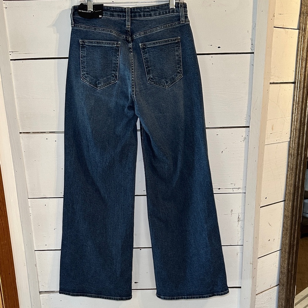 Just Black Denim Ultra Wide Leg Women’s Jeans - Picture 2 of 14
